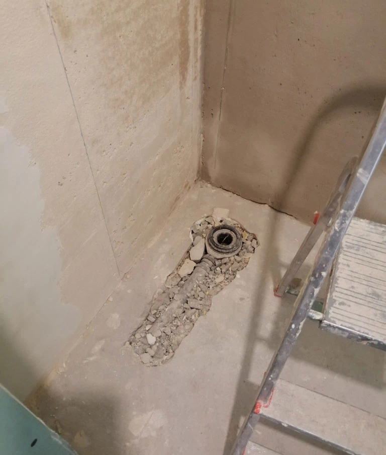 Dziura pod instalacje hydrauliczna